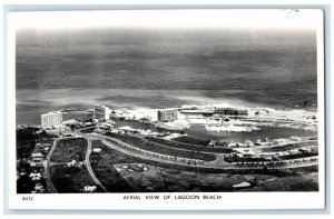 1965 Aerial View Of Lagoon Beach Venezuela RPPC Photo Posted Vintage Postcard