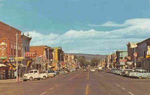 Street Scene Cars Canon City Colorado 1950s postcard