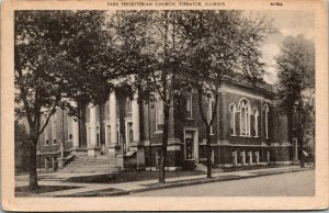 Vintage Park Presbyterian Church Streator Illinois IL Postcard