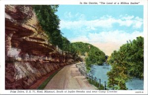 Postcard MO Ozarks - Prize Drive US 71, Noel