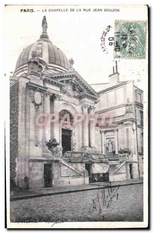 Postcard Old Paris La Chapelle Rue Jean Goujon