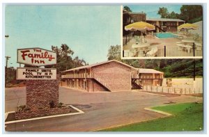 c1960 Family Inn Chapman Highway Exterior Knoxville Tennessee Vintage Postcard