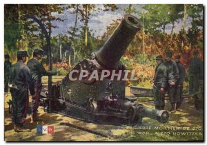 Old Postcard Army mortar 270