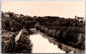 Chateaudun La Vallee Du Loir Et Le Chateau France Real Photo RPPC Postcard