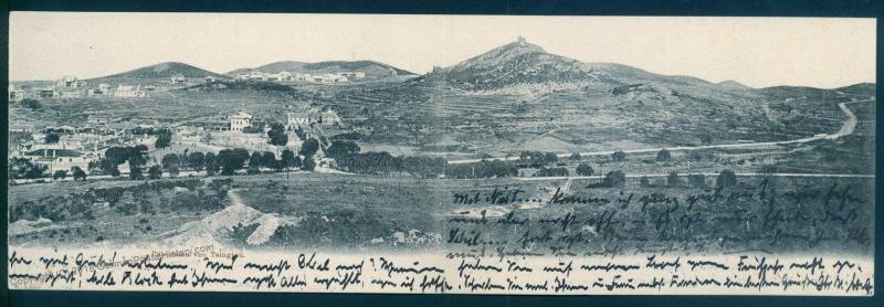 Germany Tsingtau Kiautschou China Fold-Out Panorama View Postcard Cover 91701