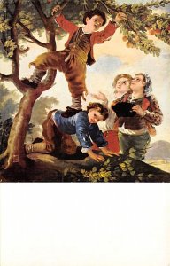  Boys Picking Fruit, Painting By Francisco Goya  