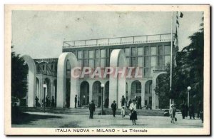 Postcard Old Nuova Italia Milano Triennale Pastiglie Valda