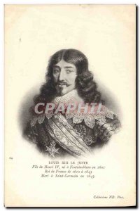 Old Postcard Louis XIII the Just King of France