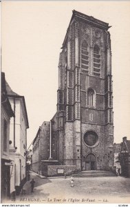 BETHUNE, France, 1900-10s; La Tour de l'Eglise St. Vaast