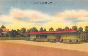 Houston Texas Las Vegas Inn Linen Vintage Postcard AA15453