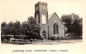 Greetings from Vermillion real photo Vermillion SD 