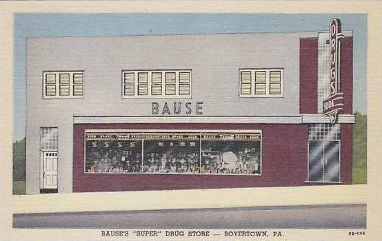 Pennsylvania Boyertown Bauses Super Drug Store