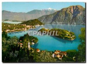 Postcard Modern Lake Como Ossuccio Sala Campo