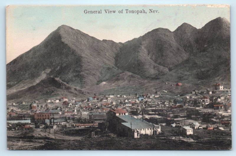 Tonopah NV Nevada Mining Town Postcard