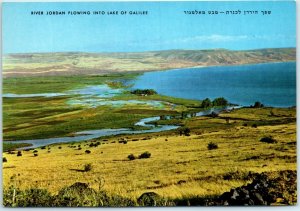 M-21350 River Jordan Flowing Into Lake Of Galilee
