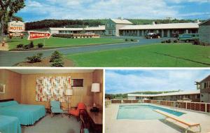 Wilbraham Massachusetts Motel Multiview Vintage Postcard K96908