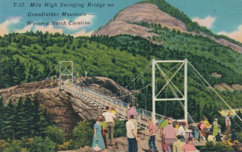 USA Mile High Swinging Bridge on Grandfather Mountain Western  03.68