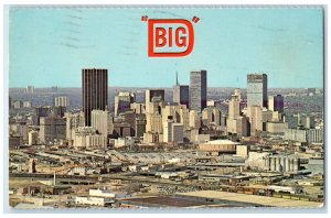 1970 Skyline Hub Business Activity Southwest Buildings Dallas Texas TX Postcard