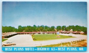 WEST PLAINS, Missouri MO ~ Roadside WEST PLAINS MOTEL c1960s   Postcard