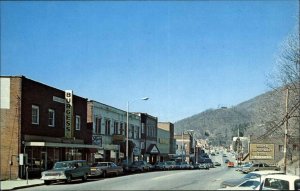 Boone North Carolina NC King Street Scene Station Wagon Vintage Postcard