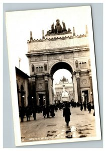 Vintage 1900's RPPC Postcard Panama Pacific Exposition Arches of Rising Sun