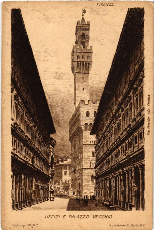 CPA FIRENZE Uffizi e Palazzo Vecchio. ITALY (501889)