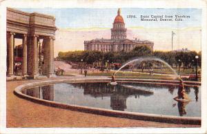 BR44320 State capitol from voorbies memorial denver usa