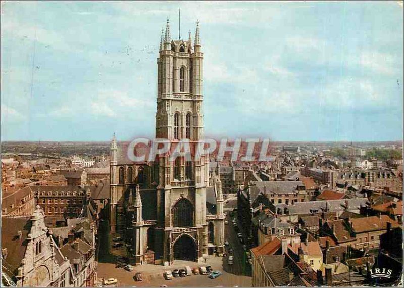 Postcard Modern Ghent Saint Bavo Church