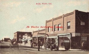 CA, Watts, California, Street Scene, Business Section, Bank