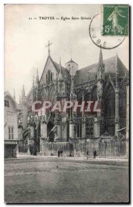Troyes Old Postcard Church of Saint Urbain