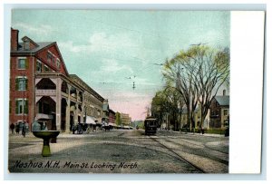 c1910s Main Street Looking North, Nashua, New Hampshire NH Postcard