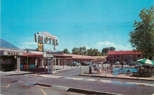 Postcard Utah Provo Uptown Motel 1950s Swimming Pool occupation 23-7413