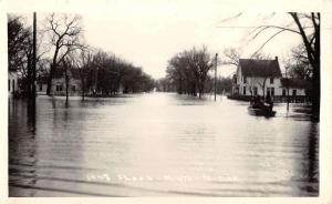 Minto North Dakota 1948 Flood Scene Real Photo Antique Postcard K72059