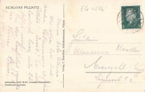 Germany 1931 Schloss Pillnitz Castle vintage postcard