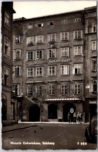 Mozarts Geburtshaus Salzburg Austria Residential Units Real Photo RPPC Postcard