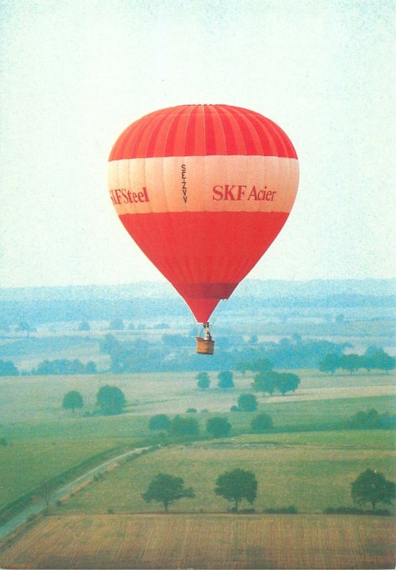 Postcard Nantes 1983 Hot-air balloon Lasse Moller photo