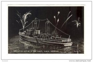 RP  Coronation review of the Fleet, H.M.S. SURPRISE , 40-50s