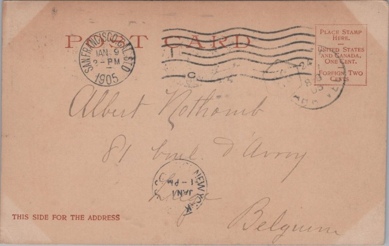 USA San Francisco Kearney And Market Streets California Vintage Postcard C031 