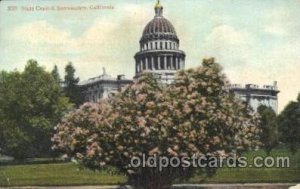 Sacramento, CA, USA State Capitol Unused crease left bottom corner and top ed...