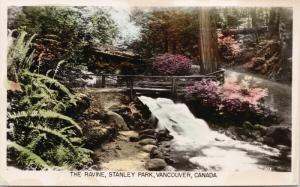 The Ravine Stanley Park Vancouver BC c1949 Spalding RPPC Postcard D84 *As Is