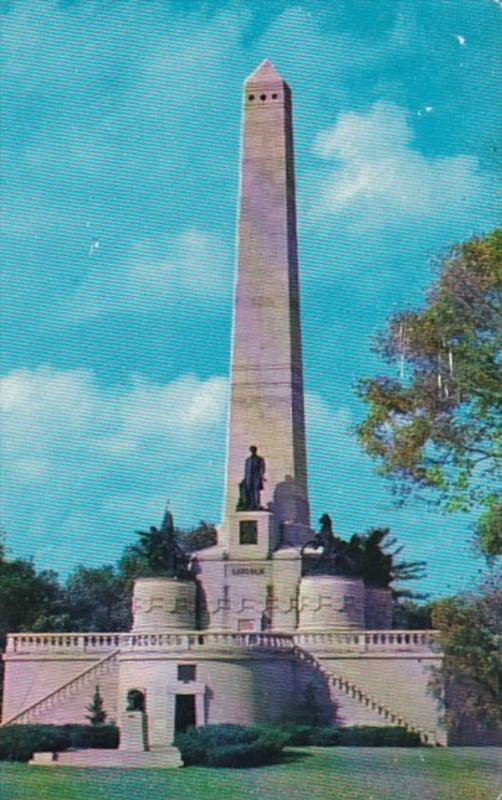 Illinois Springfield Lincoln's Tomb In Oak Ridge Cemetery 1965