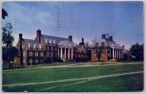 Vtg College Park MD University of Maryland Dormitorios F and N 1950s Postcard