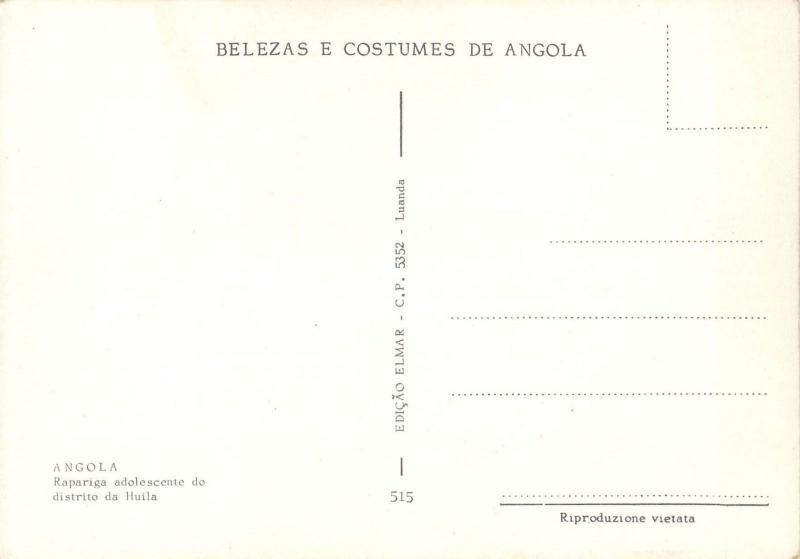 Belezas e costumes de Angola 2 postcards