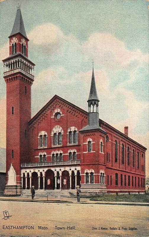 Easthampton MA Memorial Hall Raphael Tuck #2709 Postcard