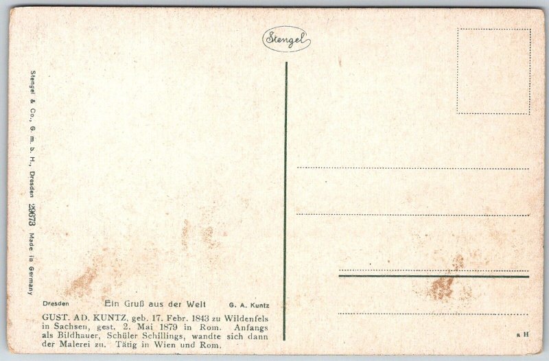 Fra Angelico Il Paradiso Firenze Florence Italy c1910 Art Postcard