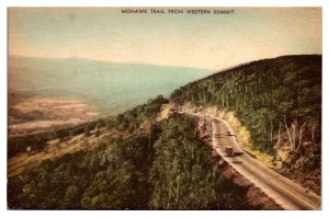 Hand Colored 1936 Mohawk Trail from Western Summit, Massachusetts