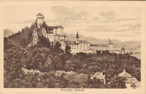 Slovakia Oravský Zámok Oravský Podzámok Castle Vintage Postcard 07.57