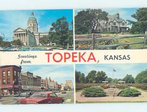Unused Pre-1980 SHOPS ALONG STREET Topeka Kansas KS ho7967