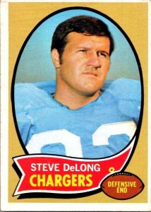 1970 Topps Football Card Steve DeLong San Diego Chragers sk21550