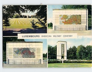 Postcard American Military Cemetery, Luxembourg City, Luxembourg